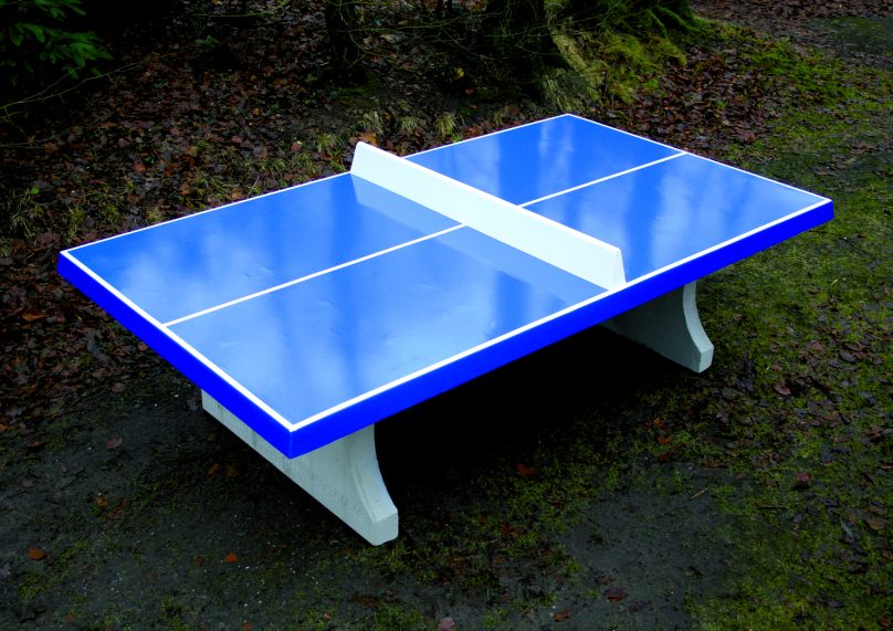 Betonnen piongpongtafel Blauw