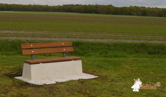 Bench DeLuxe with bottom plate and backrest Naural Concrete