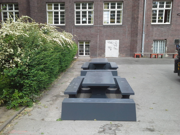 Concrete Bench Standard Anthracite 