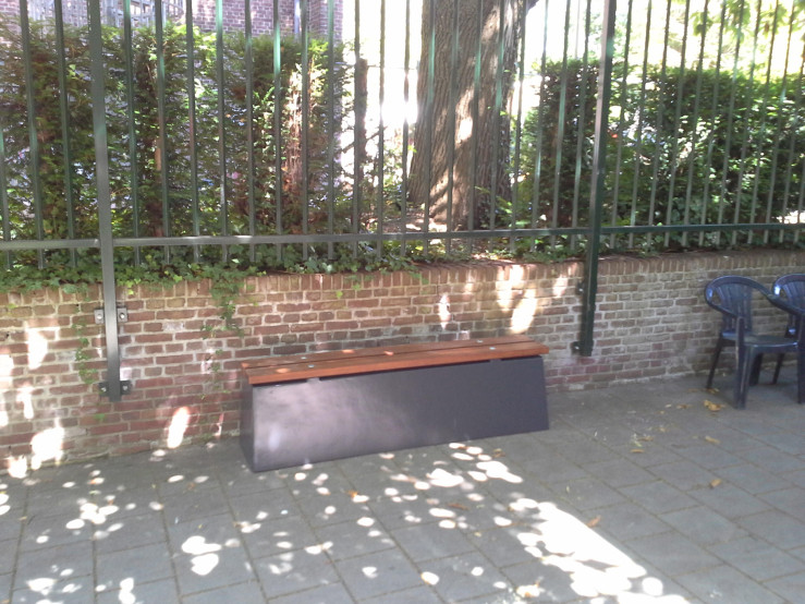 Concrete Bench DeLuxe Anthracite