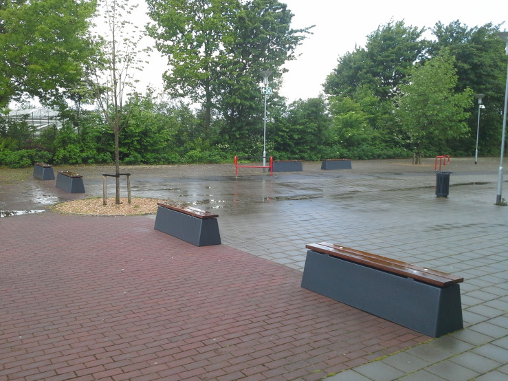 Concrete Bench DeLuxe Anthracite