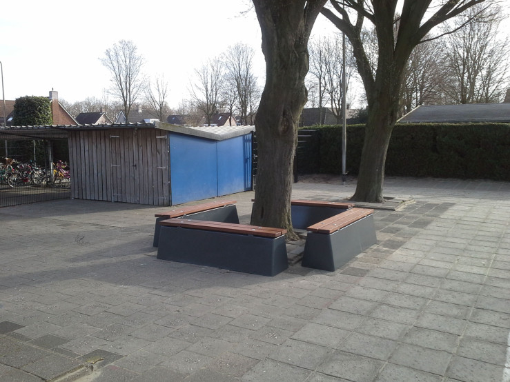 Concrete Bench DeLuxe Anthracite