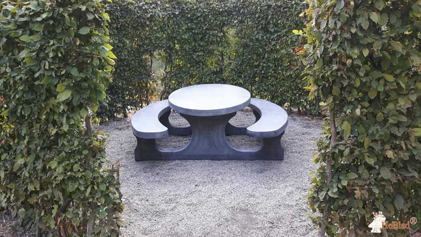 Picnic table Standard Oval Anthracite-Concrete 