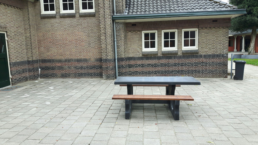 Picnic table DeLuxe Anthracite-Concrete Wheelchair accessible