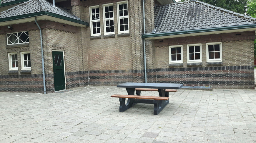 Picnic table DeLuxe Anthracite-Concrete Wheelchair accessible