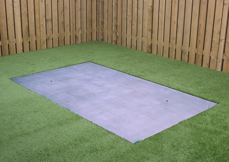 Concrete base plate for tennis table Anthracite-Concrete