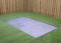 Concrete base plate for tennis table Anthracite-Concrete