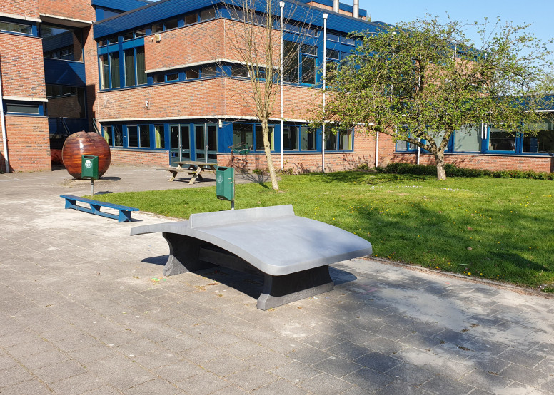 Foot Volleyball Table Anthracite-Concrete