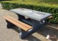 Multi Gaming table (1-3-2) Deluxe Anthracite-Concrete