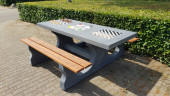 Multi Gaming table (1-3-2) Deluxe Anthracite-Concrete