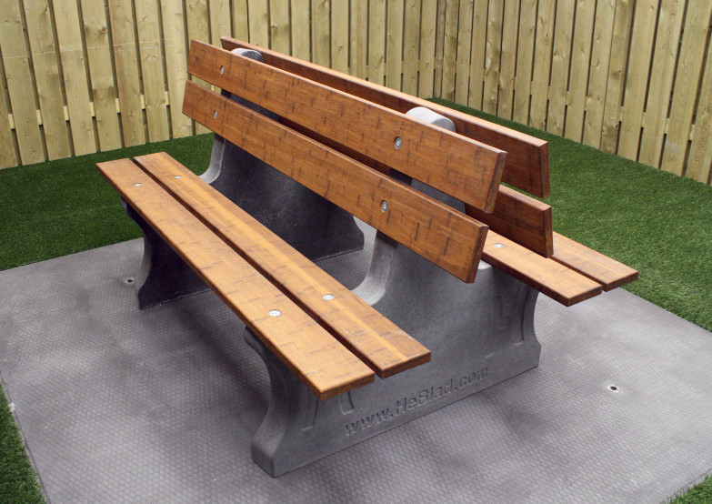 Park Bench Duo anthracite-concrete