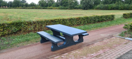 Concrete Picnic table Standard Anthracite Wheelchair accessible