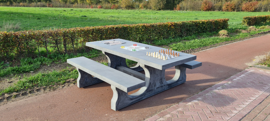 Multi Gaming table (1-3-4) Standard Anthracite-concrete