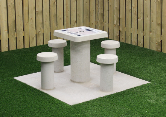 Backgammon Table Natural Concrete (4P)