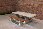 Concrete Picnic table DL Wheelchair–accessible