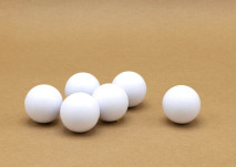 Set of 6 table football balls standard white
