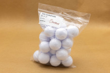 Bag with 25 table football balls standard white