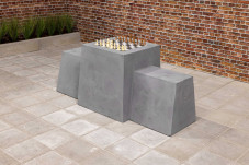 Chess Bench, Anthracite-Concrete
