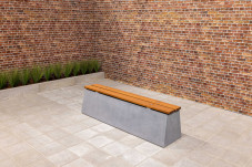 Bench DeLuxe Anthracite-Concrete