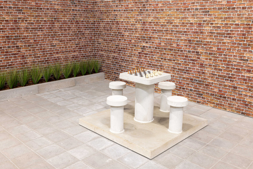 Concrete Game Table 4 persons