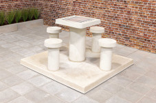 Backgammon Table Natural Concrete (4P)