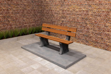 Park Bench, Anthracite-Concrete