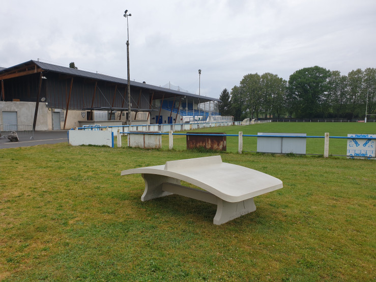 Foot Volleyball Table Natural Concrete