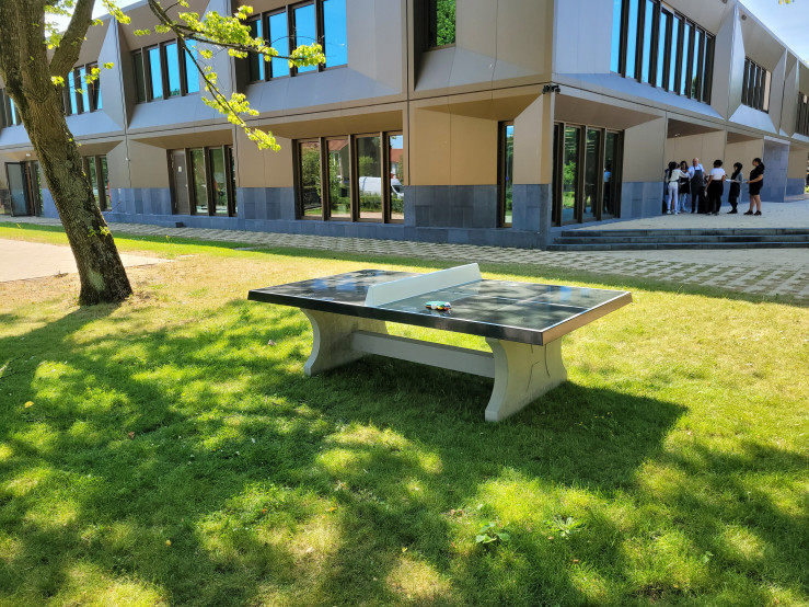 Concrete Ping-pong table green