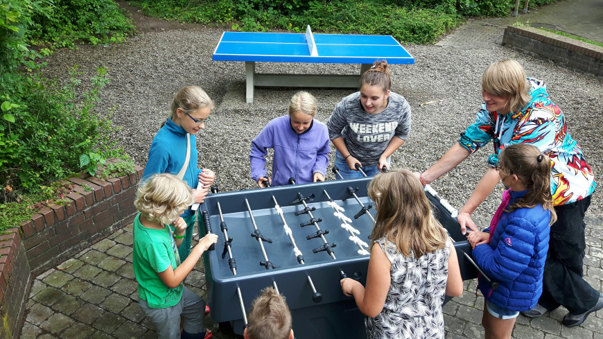 Concrete Table Football Table