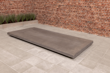 Universa, Base plate for Benches, anthracite-concrete