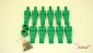Green football players for table football game