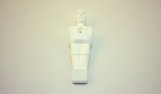 Football figure white synthetic 