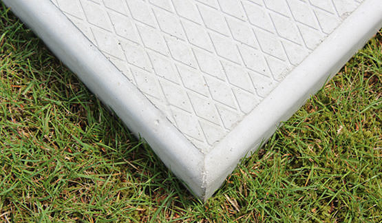 Park Bench with bottom plate Natural Concrete