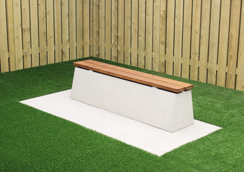 Bench DeLuxe Natural Concrete