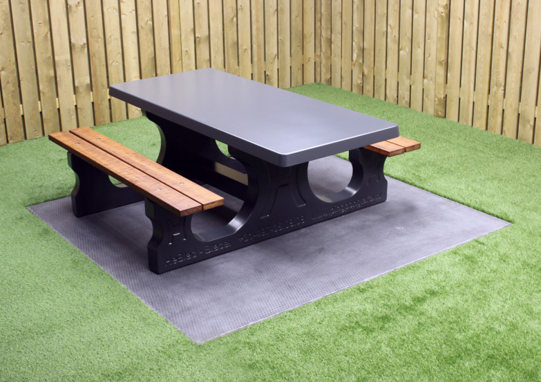 Concrete Picnic table DeLuxe Anthracite Wheelchair accessible 