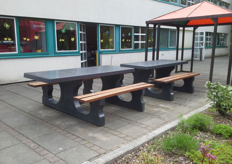 Concrete Picnic table DeLuxe Anthracite Wheelchair accessible 