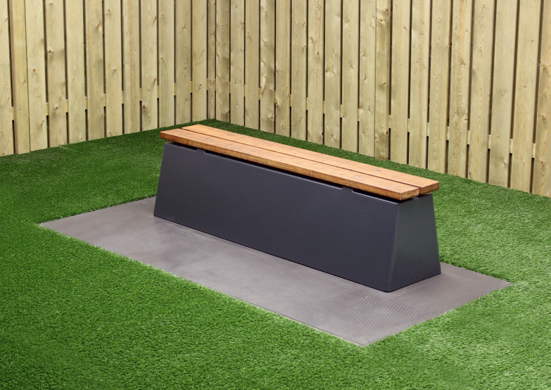 Concrete Bench DeLuxe Anthracite