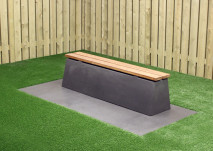 Bench DeLuxe Anthracite-Concrete