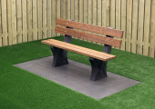 Park Bench, Anthracite-Concrete
