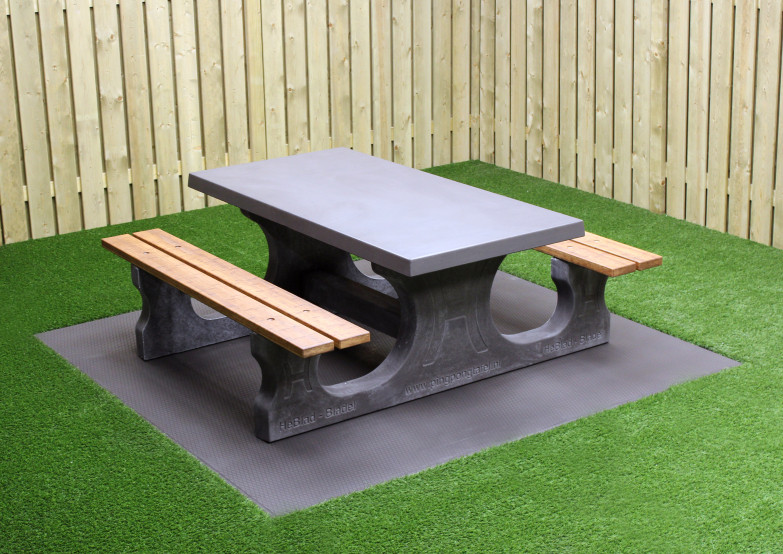 Picnic table DeLuxe Anthracite-Concrete