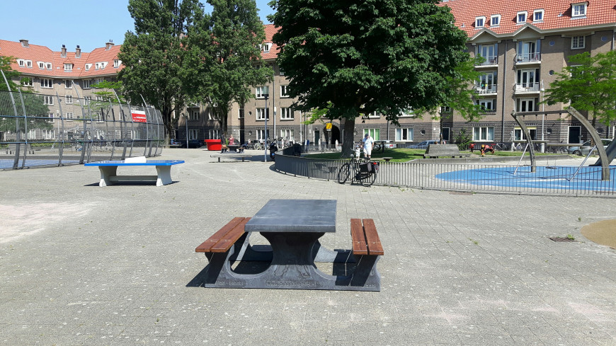 Picnic table DeLuxe Anthracite-Concrete