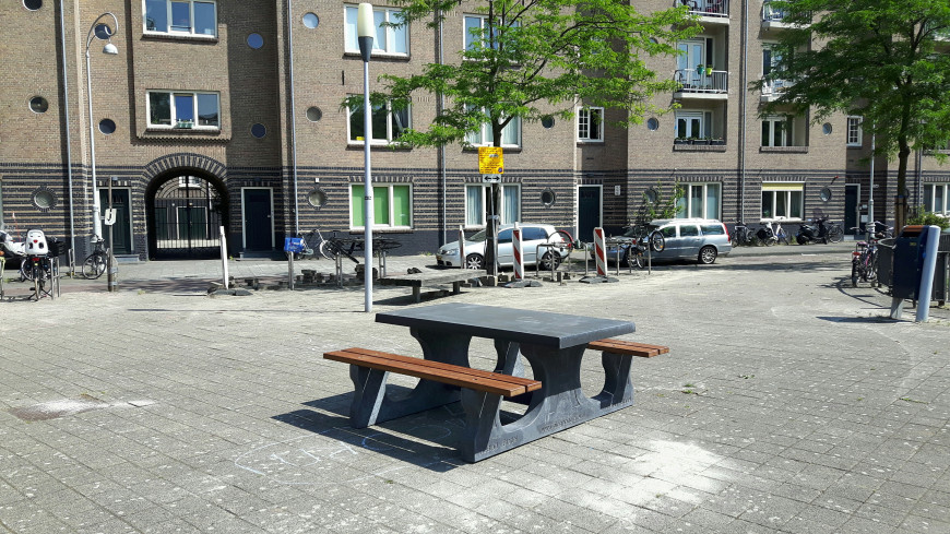 Picnic table DeLuxe Anthracite-Concrete