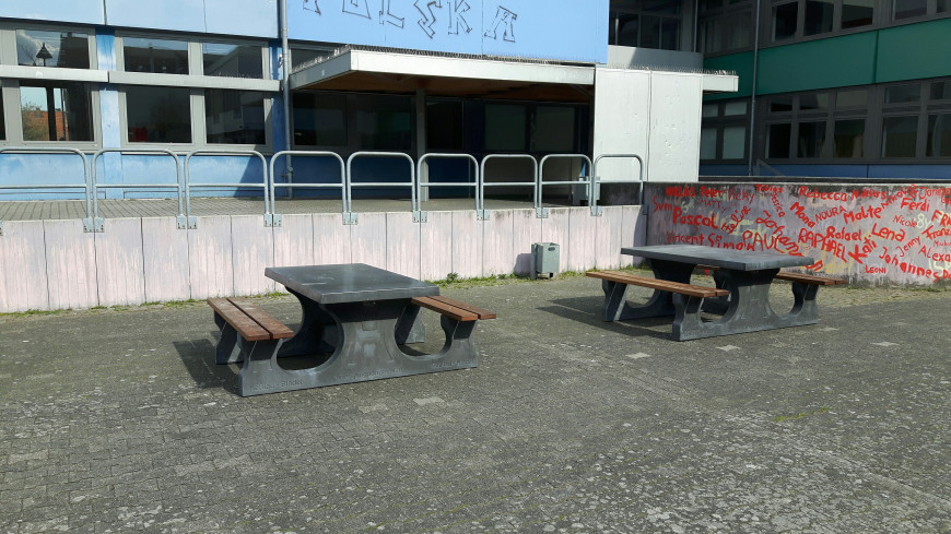 Picnic table DeLuxe Anthracite-Concrete