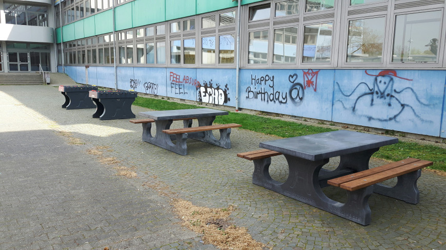 Picnic table DeLuxe Anthracite-Concrete