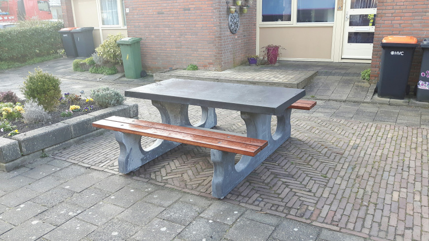 Picnic table DeLuxe Anthracite-Concrete