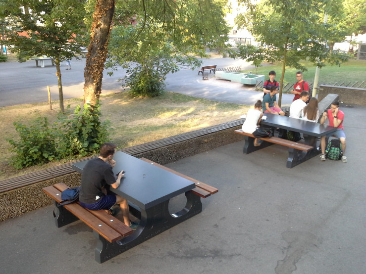 Concrete Picnic table DeLuxe Anthracite 
