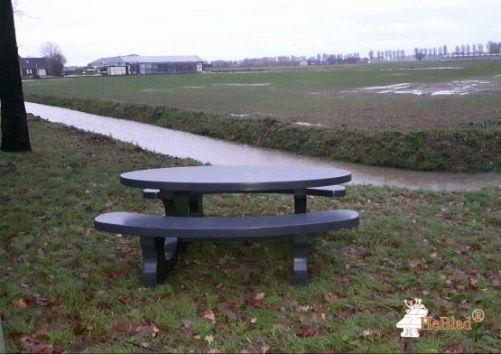 Concrete Picnic table Standard Oval Anthracite 