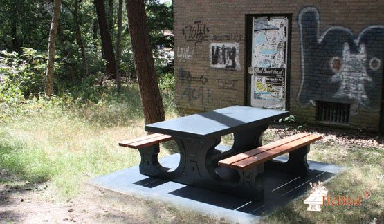 Bottom plate Picnic table Anthracite-Concrete